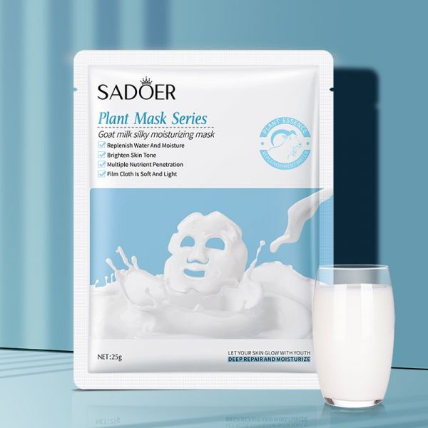 SADOER Moisturizing face sheet mask with goat milk proteins Goat Milk